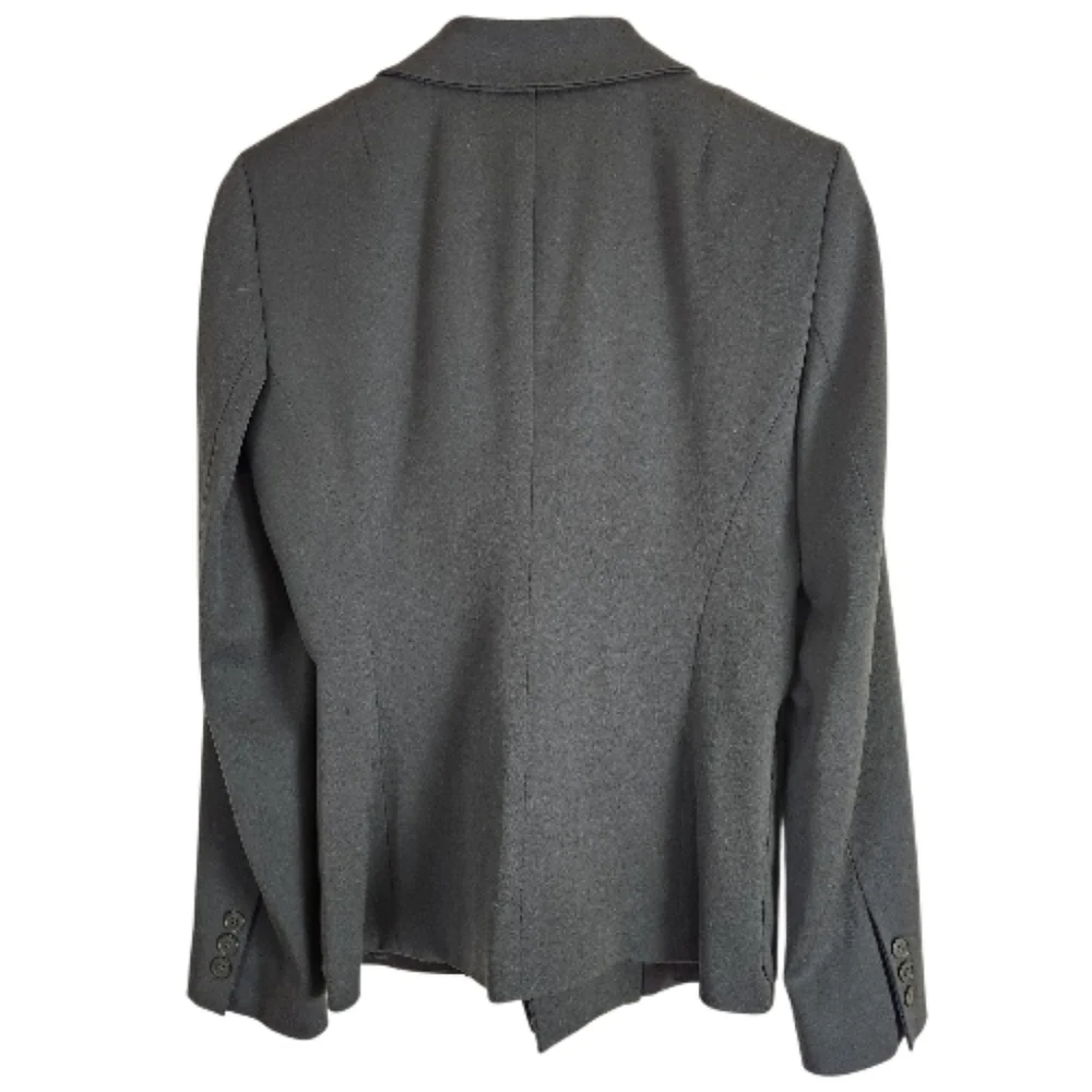 DKNY Deep Green Wool Work Career Office Jacket Blazer Size 8